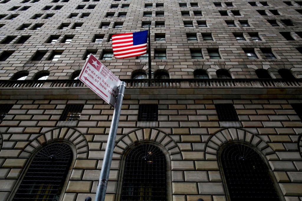 The Federal Reserve Bank of New York building is seen in the Manhattan borough of New York, U.S., December 16, 2017. REUTERS