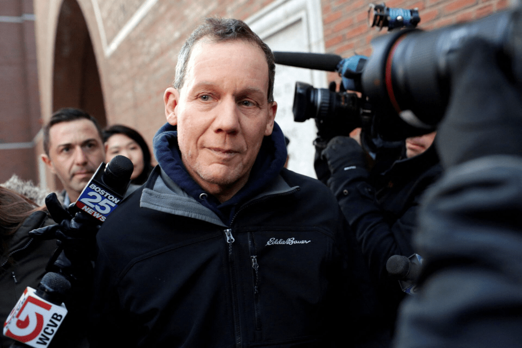 Charles Lieber leaves federal court after he and two Chinese nationals were charged with lying about their alleged links to the Chinese government, in Boston, Massachusetts, U.S. January 30, 2020. REUTERS/Katherine Taylor/File Photo 