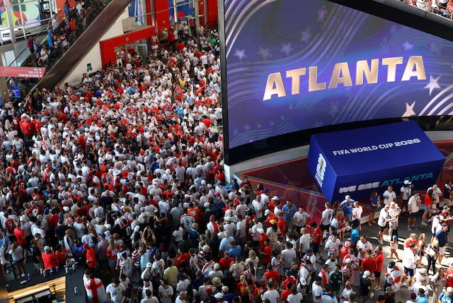 Soccer Football - FIFA World Cup 2026 - Round of 32 - England v DR Congo - Atlanta Stadium, Atlanta, Georgia, U.S. - July 1, 2026 General view of England fans inside the stadium before the match IMAGN IMAGES via Reuters/Nathan Ray Seebeck/File Photo