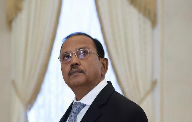 India's National Security Advisor Ajit Doval looks on in Saint Petersburg, Russia September 12, 2024. Sputnik/Vyacheslav Prokofyev/Pool via REUTERS