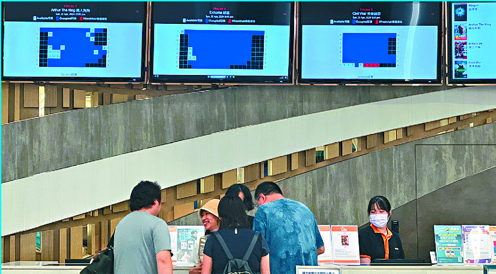 Films being screened at STAR Cinema in Tseung Kwan O are nearly full. SING TAO