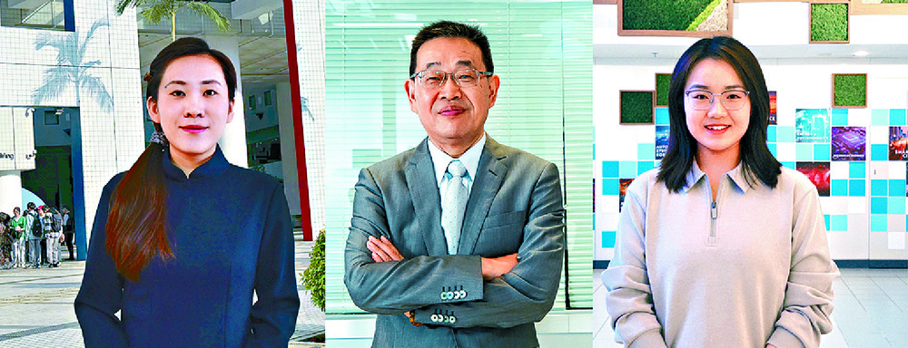 The HKUST team, from left, Zhang Zi, Chen Guanghao and Xiao Chengyu. The HKUST team, from left, Zhang Zi, Chen Guanghao and Xiao Chengyu.