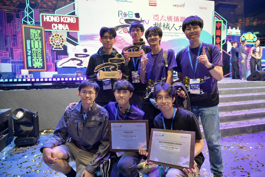 HKU emerged as the champion at the Asia-Pacific Broadcasting Union Robot Contest 2026.
