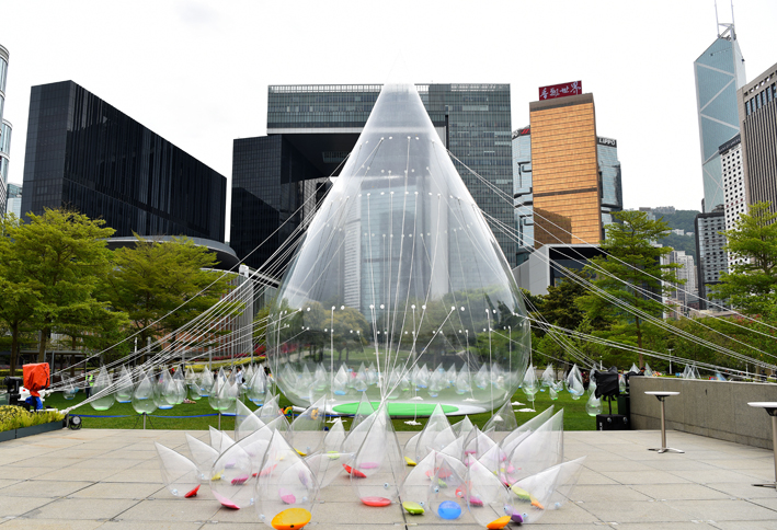 The Dancing Water Drops Exhibition at Tamar Park to mark the 60th anniversary of Dongjiang’s water supply, runs till June 13.