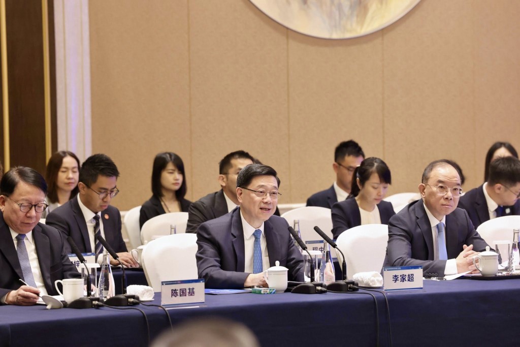 Hong Kong and Zhejiang hold first cooperation conference under new mechanism (John Lee's Facebook)