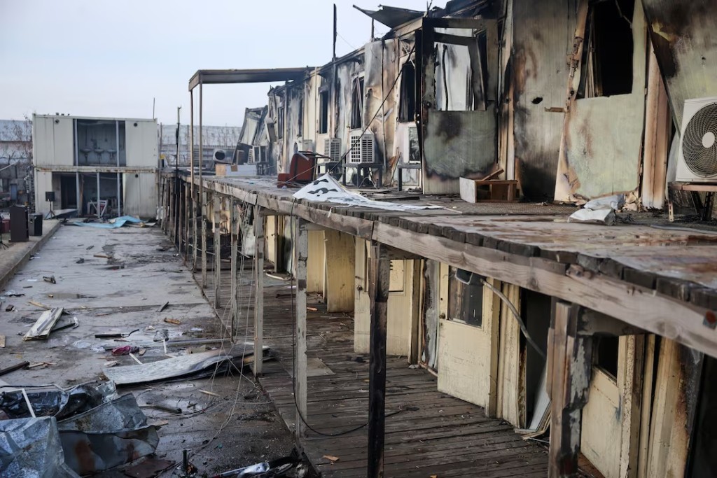 The site of a drug users rehabilitation hospital that was destroyed in what the Taliban said was a Pakistani air strike in Kabul, Afghanistan, March 17, 2026. REUTERS/Sayed Hassib 