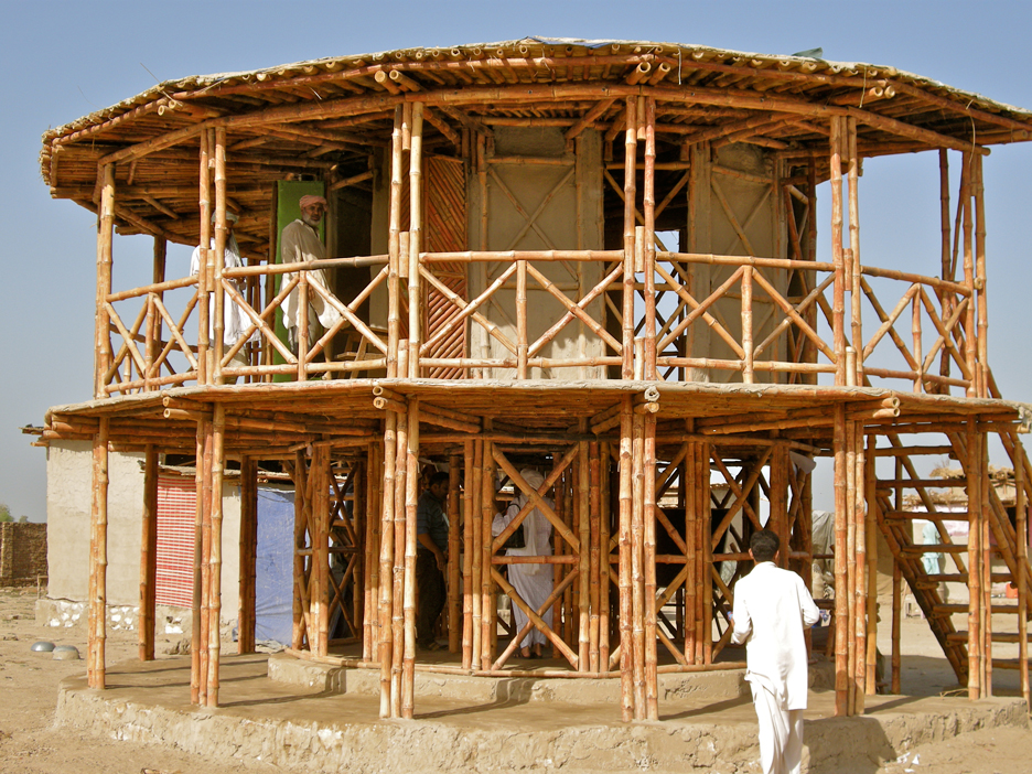 The bamboo Women’s Center in Sindh Province