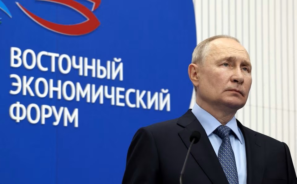 Russian President Vladimir Putin listens to a report presentation on the development of Russia's far eastern regions. (Reuters) Russian President Vladimir Putin listens to a report presentation on the development of Russia's far eastern regions. (Reuters)