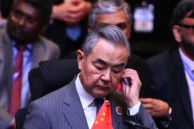 China's Foreign Minister Wang Yi attends the 15th East Asia Summit Foreign Ministers? meeting during the 58th Association of Southeast Asian Nations (ASEAN) Foreign Ministers meeting and related meetings at the Convention Centre in Kuala Lumpur on July 11, 2025. (MANDEL NGAN/Pool via REUTERS)