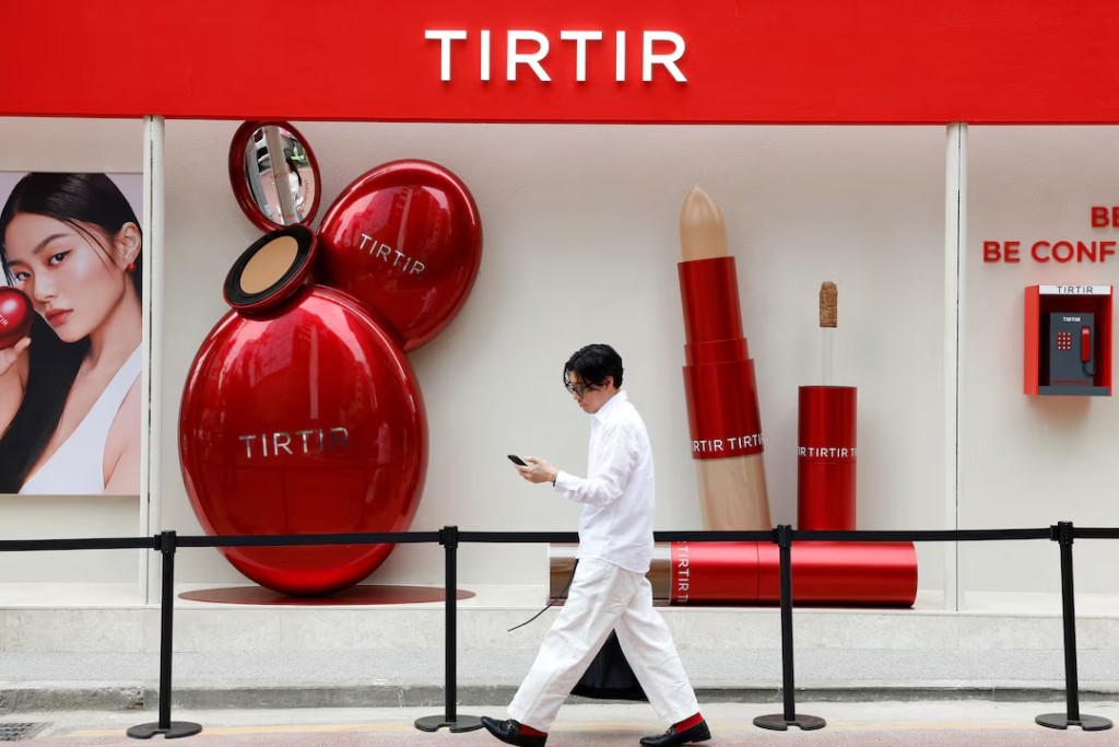 A man walks past a TIRTIR store in Seoul, South Korea, May 23, 2025. REUTERS/Kim Soo-hyeon