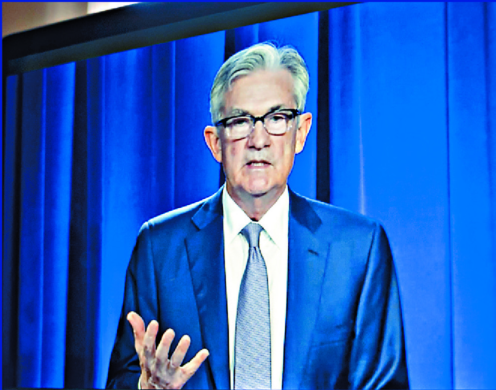 Jerome Powell, seen in a video news conference, said 24 million Americans need to get back to work. BLOOMBERG Jerome Powell, seen in a video news conference, said 24 million Americans need to get back to work. BLOOMBERG