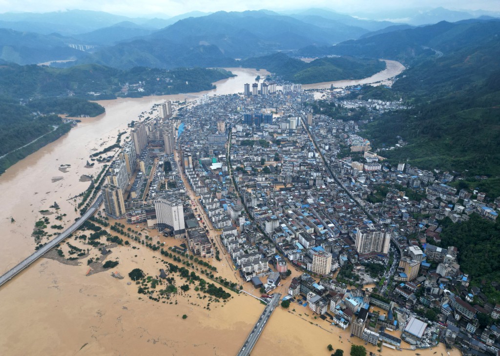 Severe flooding in China's southwestern province of Guizhou has forced more than 80,000 people to flee their homes, Beijing's state media said on June 25. (AFP)