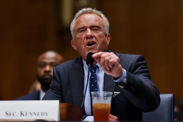U.S. Health and Human Services (HHS) Secretary Robert F. Kennedy Jr. testifies before a Senate Health, Education, Labor & Pensions Committee hearing on the Department of Health and Human Services budget, on Capitol Hill in Washington, D.C., U.S., May 14, 2025. REUTERS/Leah Millis/File Photo