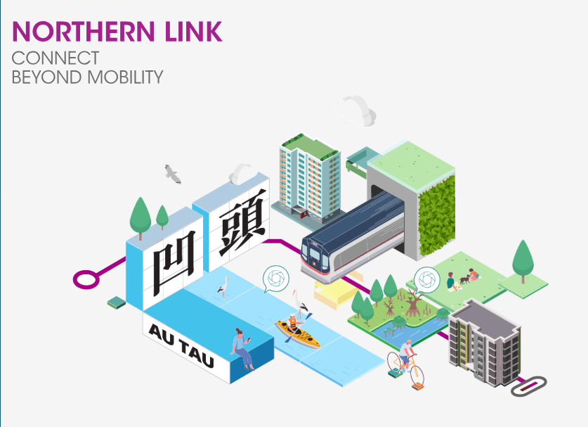 Au Tau Station on MTR's planning. Screenshot from MTR's website