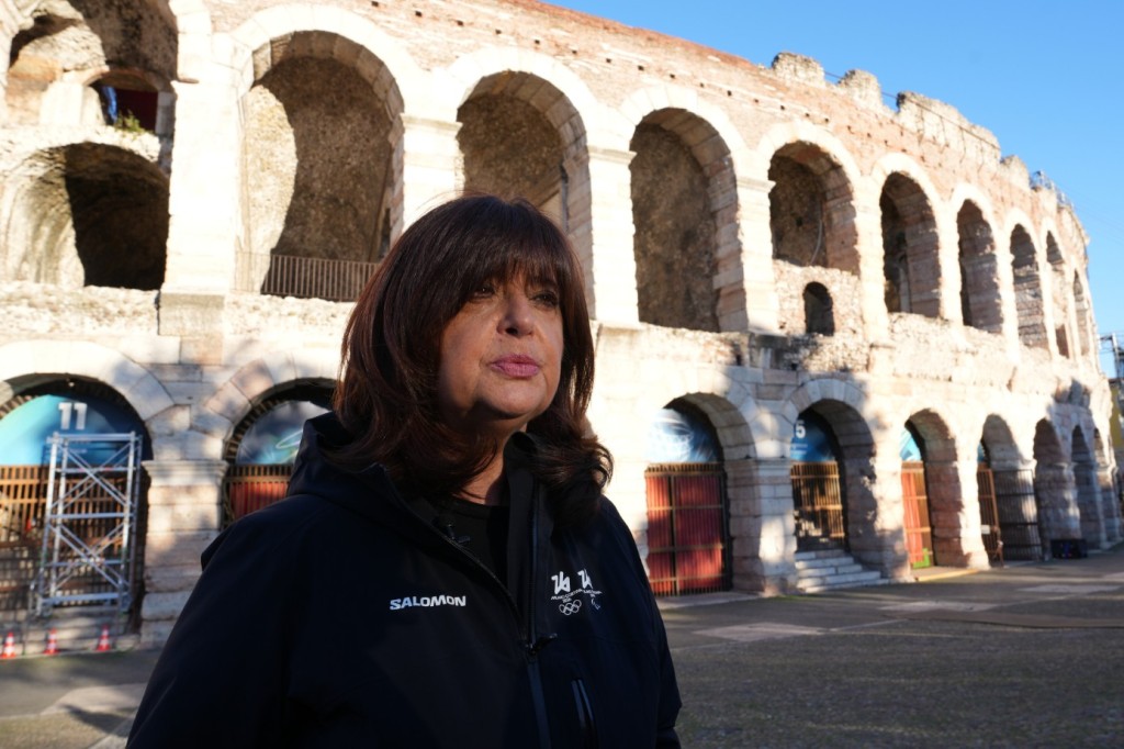 Maria Laura Iascone tells of preparations for the closing ceremony outside the ancient Arena. AP
