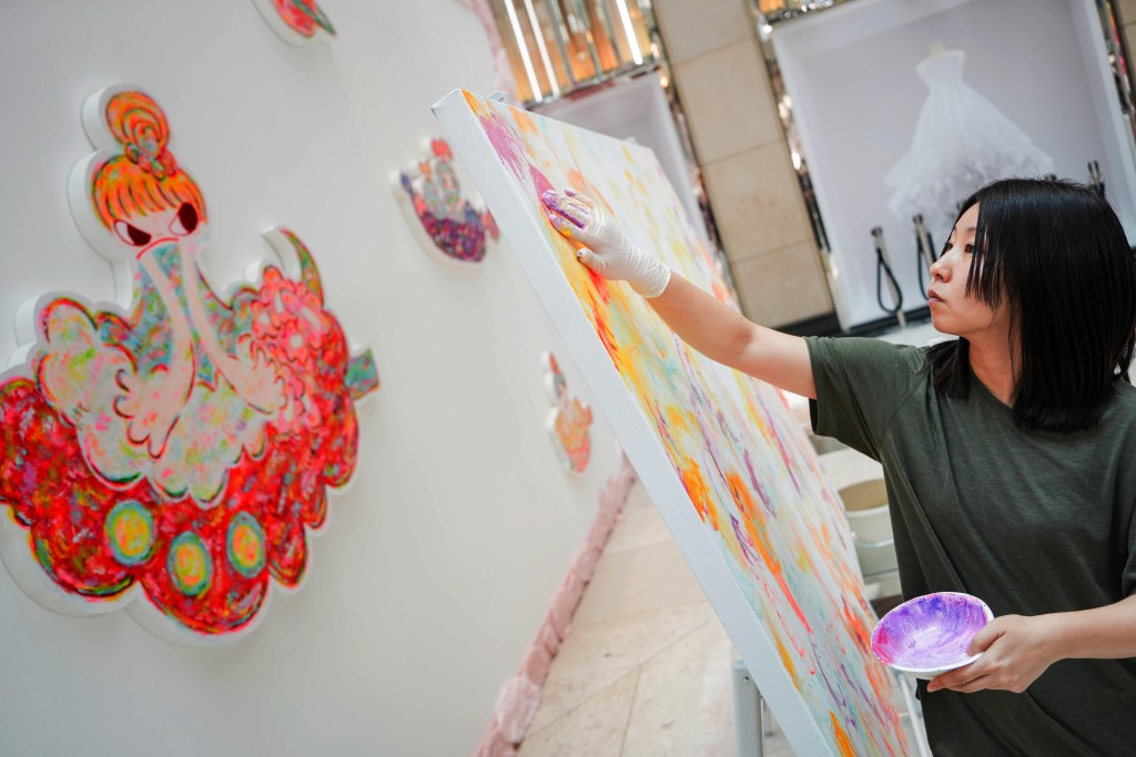 For Ayako Rokkaku, painting begins with touch—her hands connecting directly with colour, instinct, and memory.