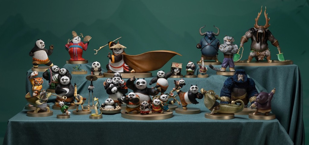 Hangzhou Tongshifu Cultural and Creative's Kung Fu Panda figurine series.