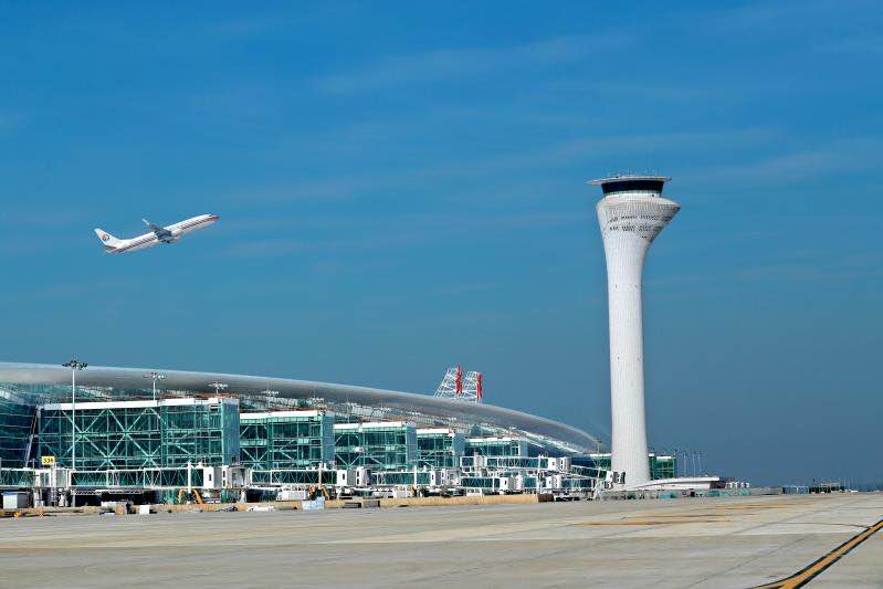 A plane takes off from Wuhan Tianhe International Airport in Wuhan, Hubei province. A plane takes off from Wuhan Tianhe International Airport in Wuhan, Hubei province.