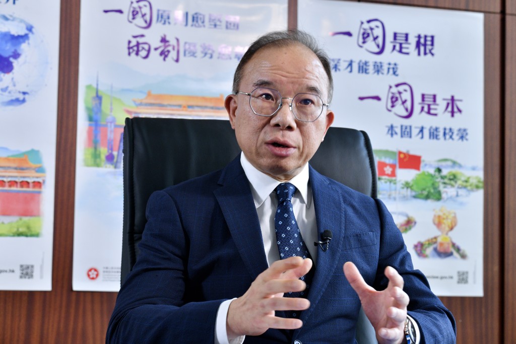 Erick Tsang Kwok-wai has resigned as Secretary for Constitutional and Mainland Affairs due to health reasons.