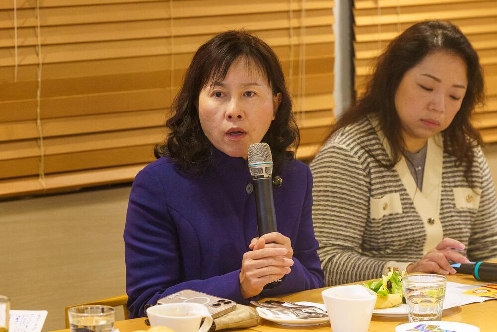 Mable Chan said time and costs are primary consideration for the Northern Metropolis Highway. Mable Chan said time and costs are primary consideration for the Northern Metropolis Highway.