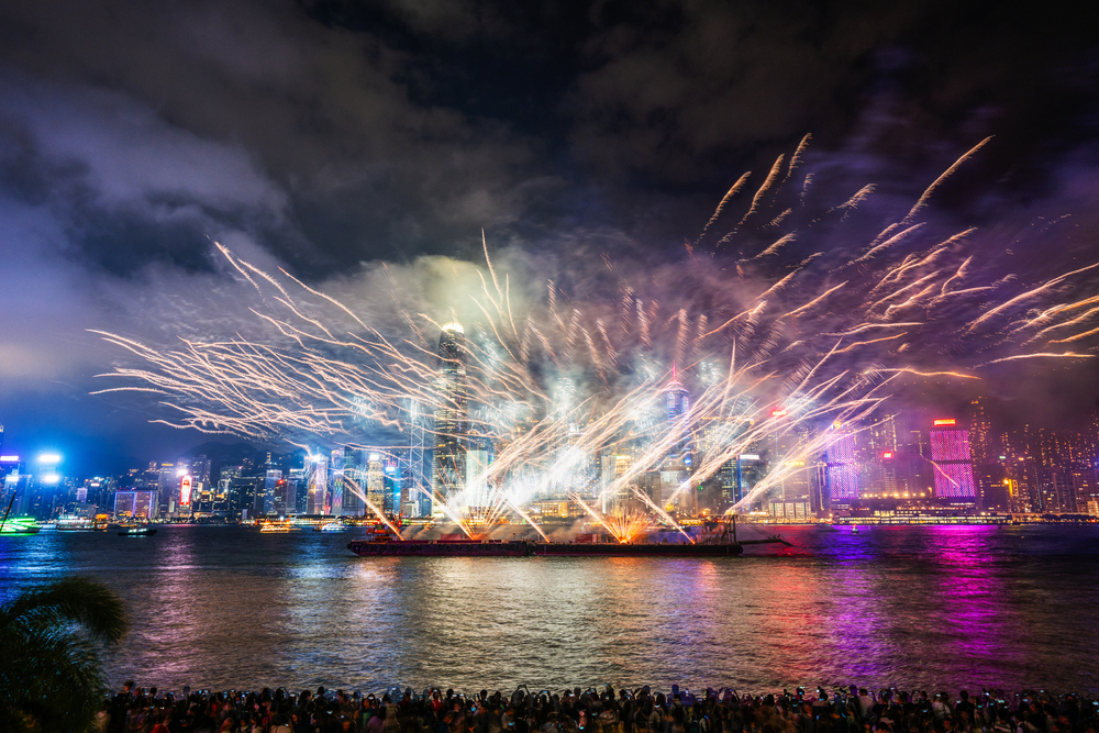 A pyrotechnic show will light up the sky at Victoria Harbour on Wednesday.