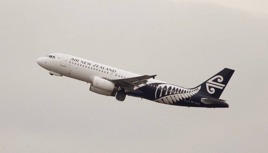 An Air New Zealand Airbus A320-200 plane takes off from Kingsford Smith International Airport in Sydney, Australia. (Reuters)