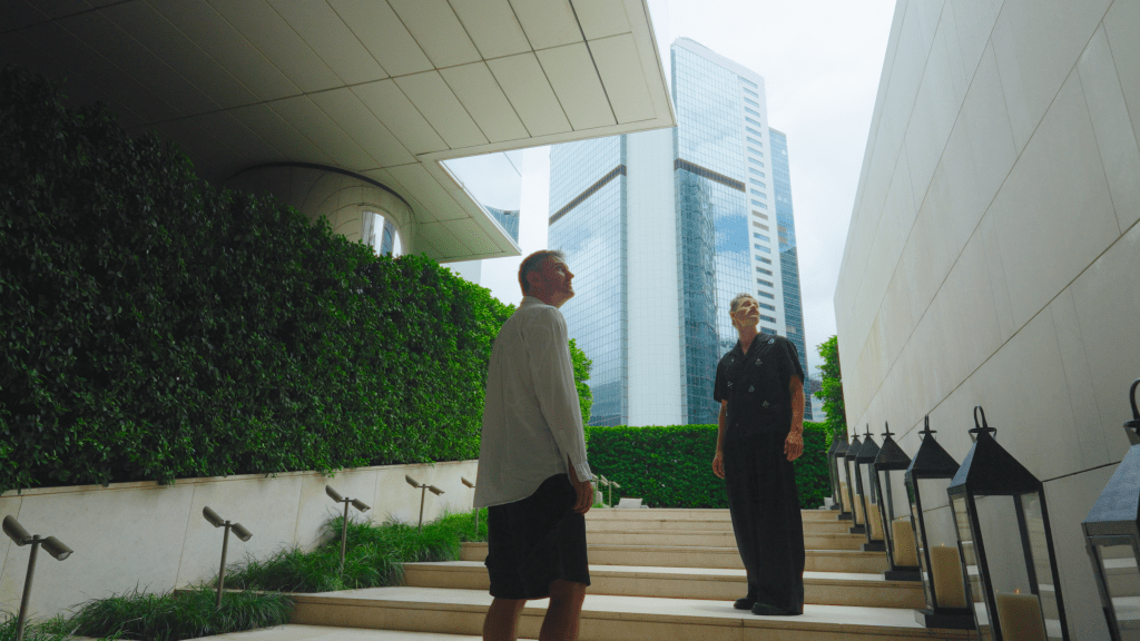 The creative team works behind the scenes to bring WITHIN to life, transforming Upper House spaces through movement, light and sound.
