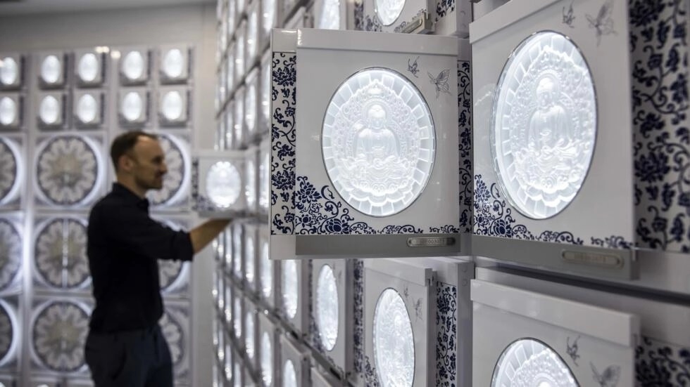 The Shan Sum columbarium offers a resting place for thousands in one of the world's most crowded cities -- for those who can afford prices starting at $58,000. (AFP) The Shan Sum columbarium offers a resting place for thousands in one of the world's most crowded cities -- for those who can afford prices starting at $58,000. (AFP)