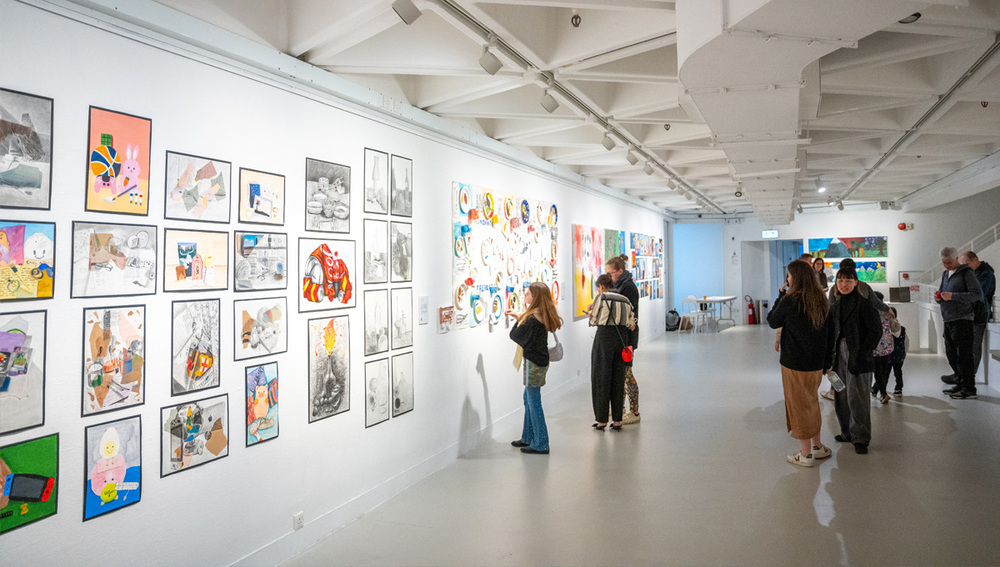 Grand opening of the Secondary Department Art Exhibition at the Hong Kong Arts Centre. A showcase of talent and creativity from both streams.