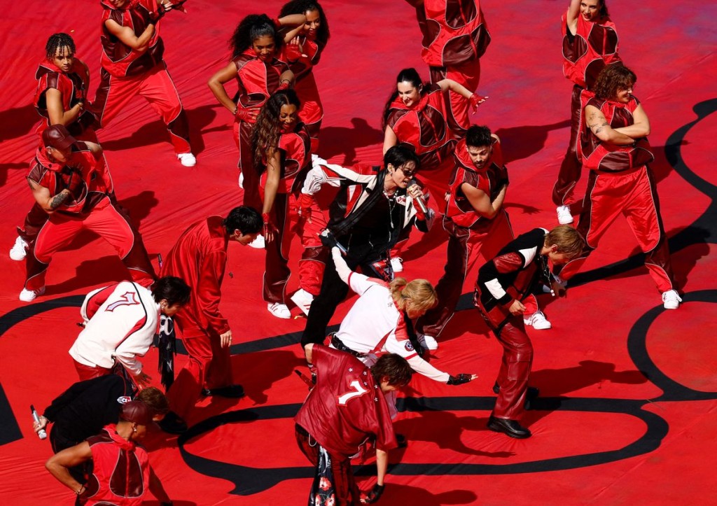 BTS performs during the Halftime Show / REUTERS