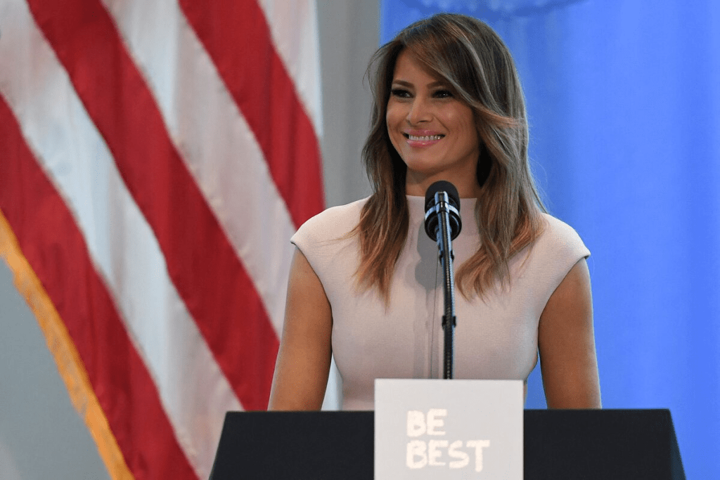 Former U.S. first lady Melania Trump gives a speech during a reception she hosted on the sidelines of the United Nations General Assembly in New York City, U.S. September 26, 2018. REUTERS/Darren Ornitz/File Photo