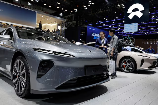 Vehicles on display at the Beijing International Automotive Exhibition, or Auto China 2024, in Beijing, China, April 25, 2024. REUTERS/Tingshu Wang/File Photo
