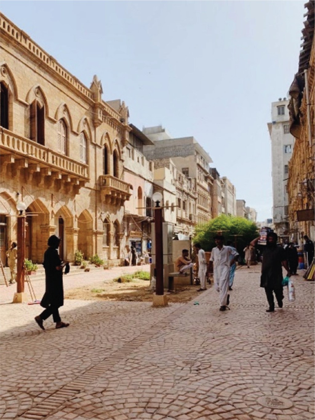 Lari repaved Karachi's old town with disadvantaged communities.