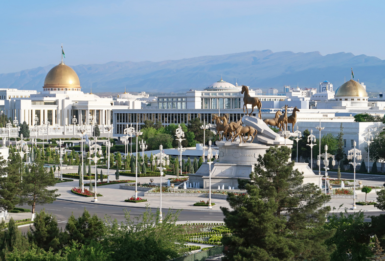 Ashgabat, capital of Turkmenistan.