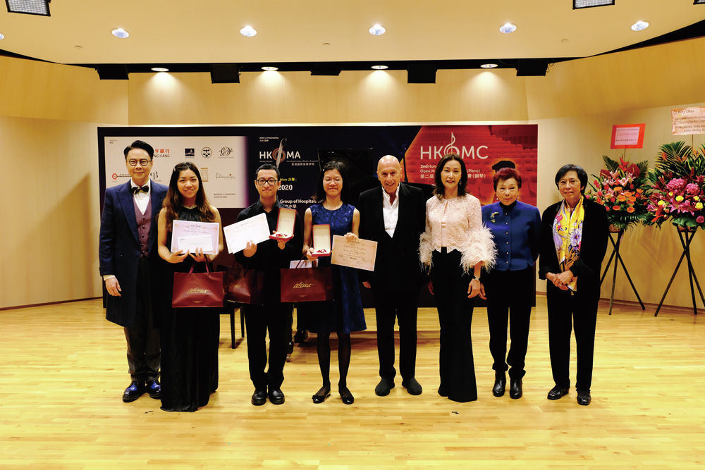 Winners pictured with members of the organizing committee and the international judging panel