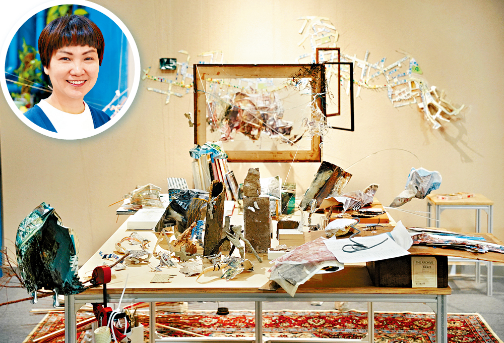 Hong Kong artist Maggie Chu creates three-dimensional models by assembling the people and events of Hollywood Road.