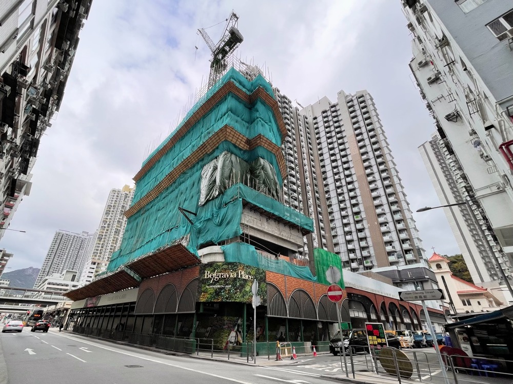 Belgravia Place under construction. SING TAO Belgravia Place under construction. SING TAO