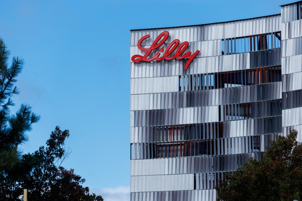 The Eli Lilly logo appears on one of the company’s offices in San Diego, California, U.S., November 21, 2025. REUTERS