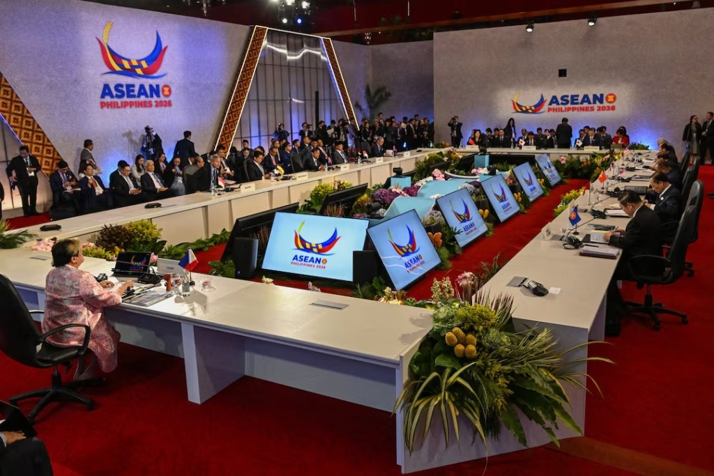 Philippine Foreign Secretary Theresa Lazaro delivers the opening statement during the 27th Association of Southeast Asian Nations (ASEAN) Plus Three Ministers’ Meeting in Pasay, Metro Manila, Philippines, July 23, 2026. JAM STA ROSA/Pool via REUTERS