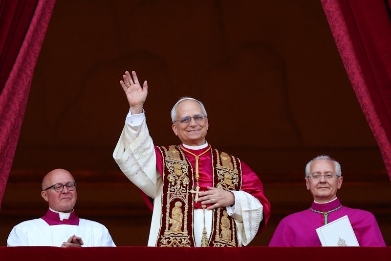 Newly elected Pope Leo XIV, Cardinal Robert Prevost of the United States appears on the balcony of St. Peter's Basilica, May 8, 2025. (Reuters)