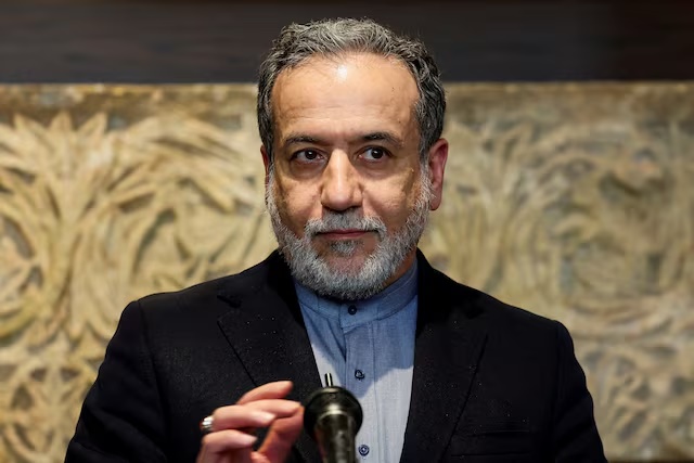 Iranian Foreign Minister Abbas Araqchi looks on as he speaks to the media, in Beirut, Lebanon, October 4, 2024. REUTERS/Mohamed Azakir/File Photo