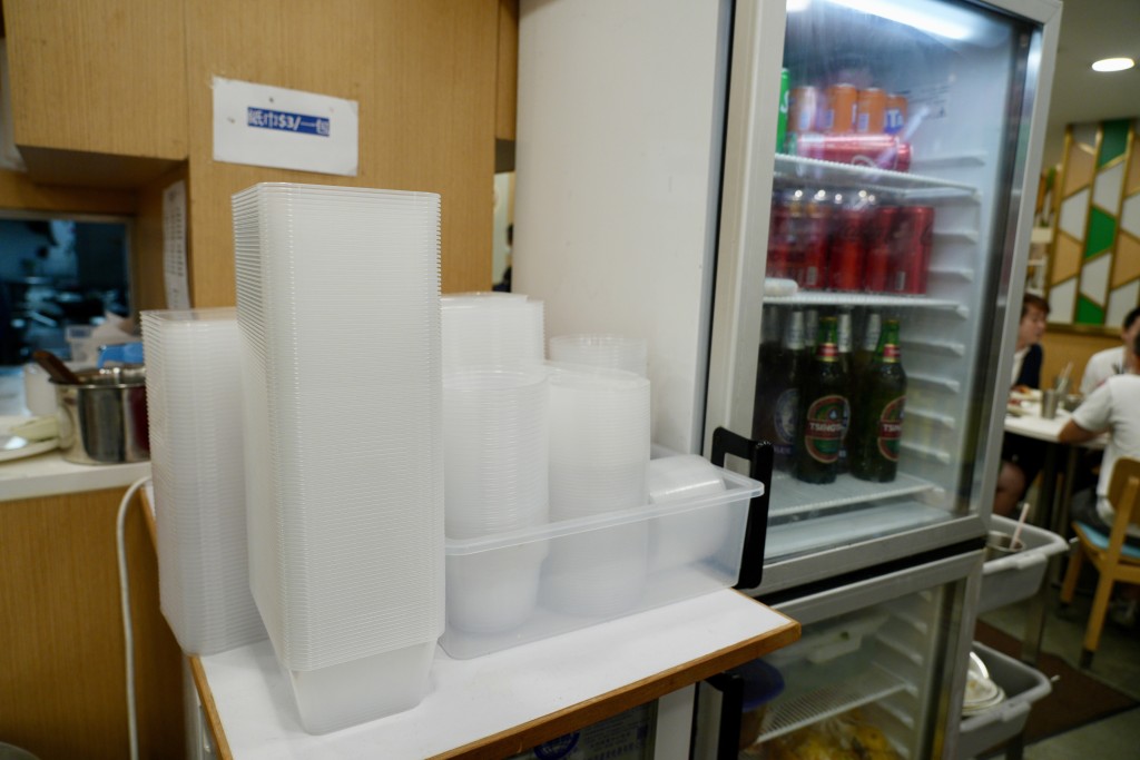 Single-use plastic containers (file photo)
