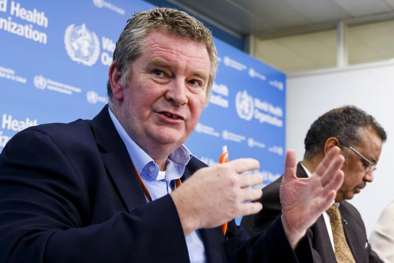 In this Wednesday, February 5, 2020 file photo, Dr. Michael Ryan, executive director of the World Health Organization's Health Emergencies program, speaks during a news conference at the WHO headquarters in Geneva, Switzerland. At right is WHO Director-General Tedros Adhanom Ghebreyesus. In this Wednesday, February 5, 2020 file photo, Dr. Michael Ryan, executive director of the World Health Organization's Health Emergencies program, speaks during a news conference at the WHO headquarters in Geneva, Switzerland. At right is WHO Director-General Tedros Adhanom Ghebreyesus.