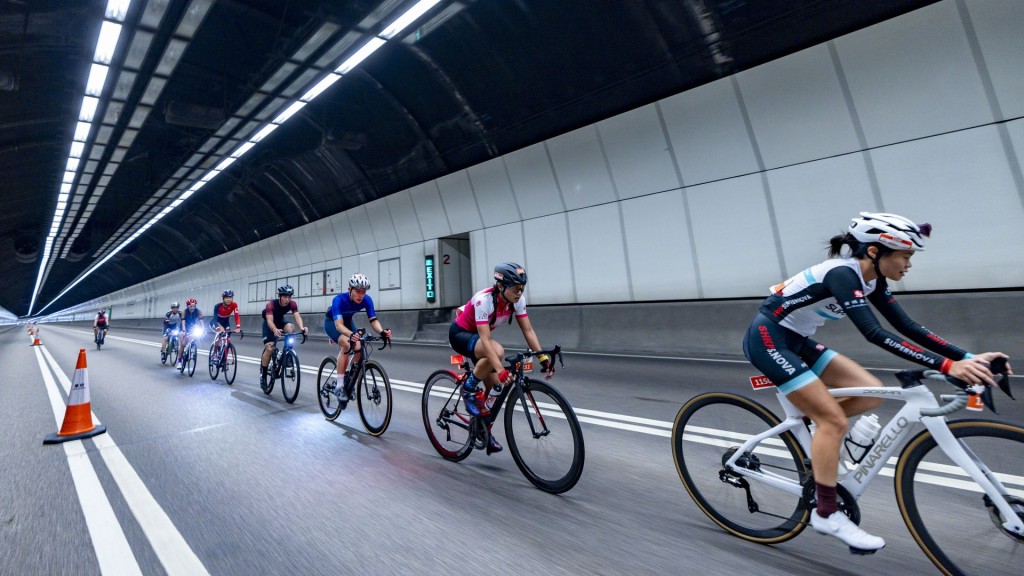 The classic 50km ride will include the iconic “four tunnels, three bridges” route