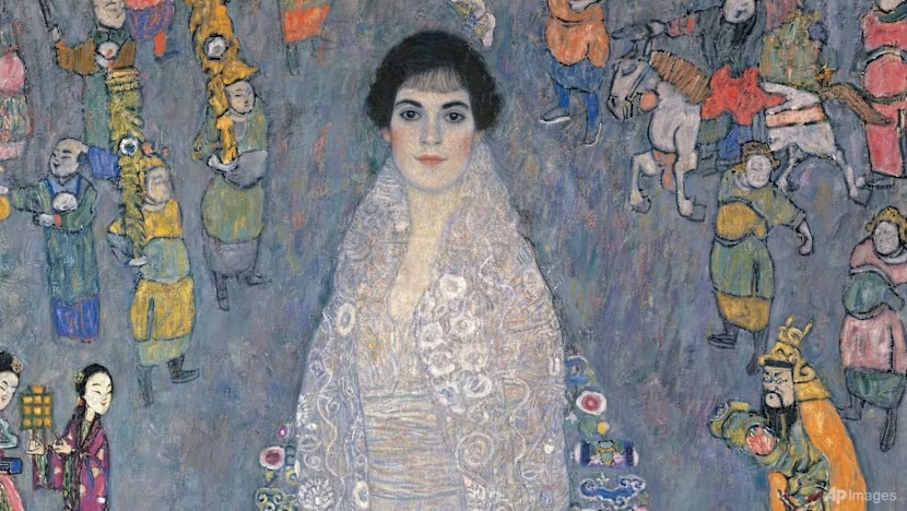 This image provided by Sotheby's shows Gustav Klimt's Bildnis Elisabeth Lederer (Portrait of Elisabeth Lederer), which sold for US$236.4 million at auction on Nov 18, 2025, in New York. (Photo: AP/Sotheby's)