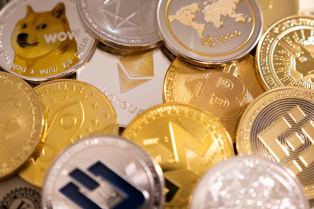 A representations of cryptocurrencies in this illustration taken, January 24, 2022. REUTERS/Dado Ruvic/Illustration/File Photo