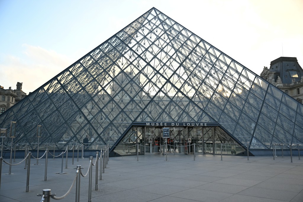 Photo by BLANCA CRUZ / AFP. This photograph shows the Louvre Museum closed as museum workers meet in a general assembly to vote on unions' call for an open-ended strike against increasingly deteriorating working conditions and the declining visitor experience at the world famous museum, in Paris on December 15, 2025.