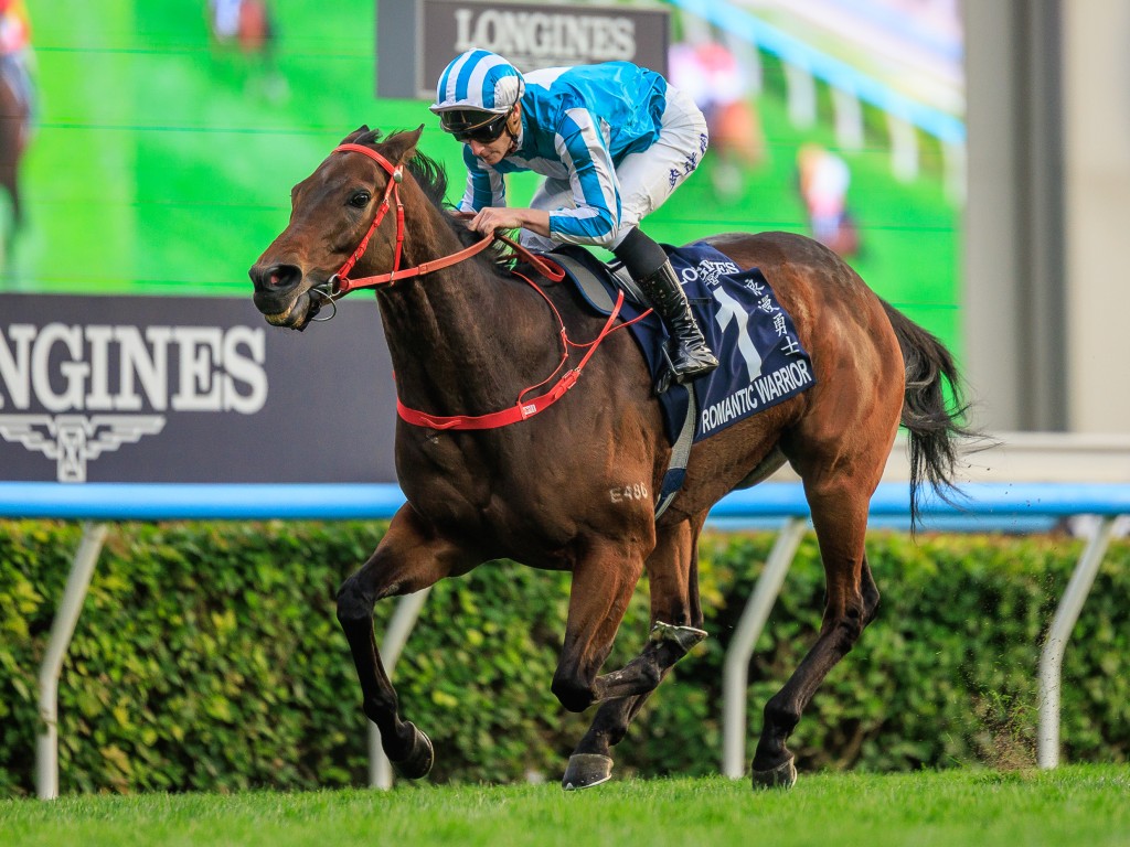 Romantic Warrior makes it four consecutive Hong Kong Cup victories. Singtao. 