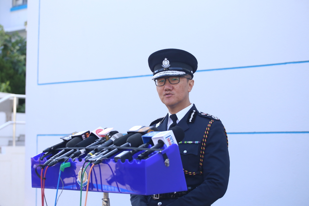 Police Commissioner Raymond Siu Chak-yee. Police Commissioner Raymond Siu Chak-yee.