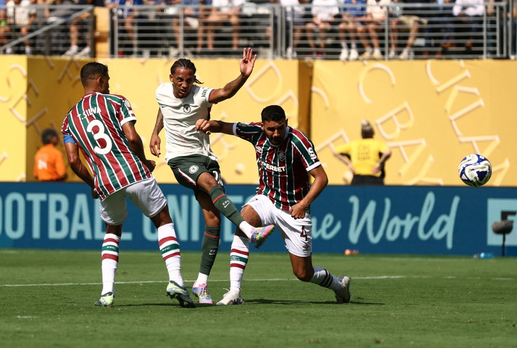 Chelsea's Joao Pedro scores their second goal. (Reuters)